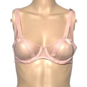NWT 36B VICTORIA'S SECRET VERY SEXY LUXE PINK UNLINED BALCONET BRA